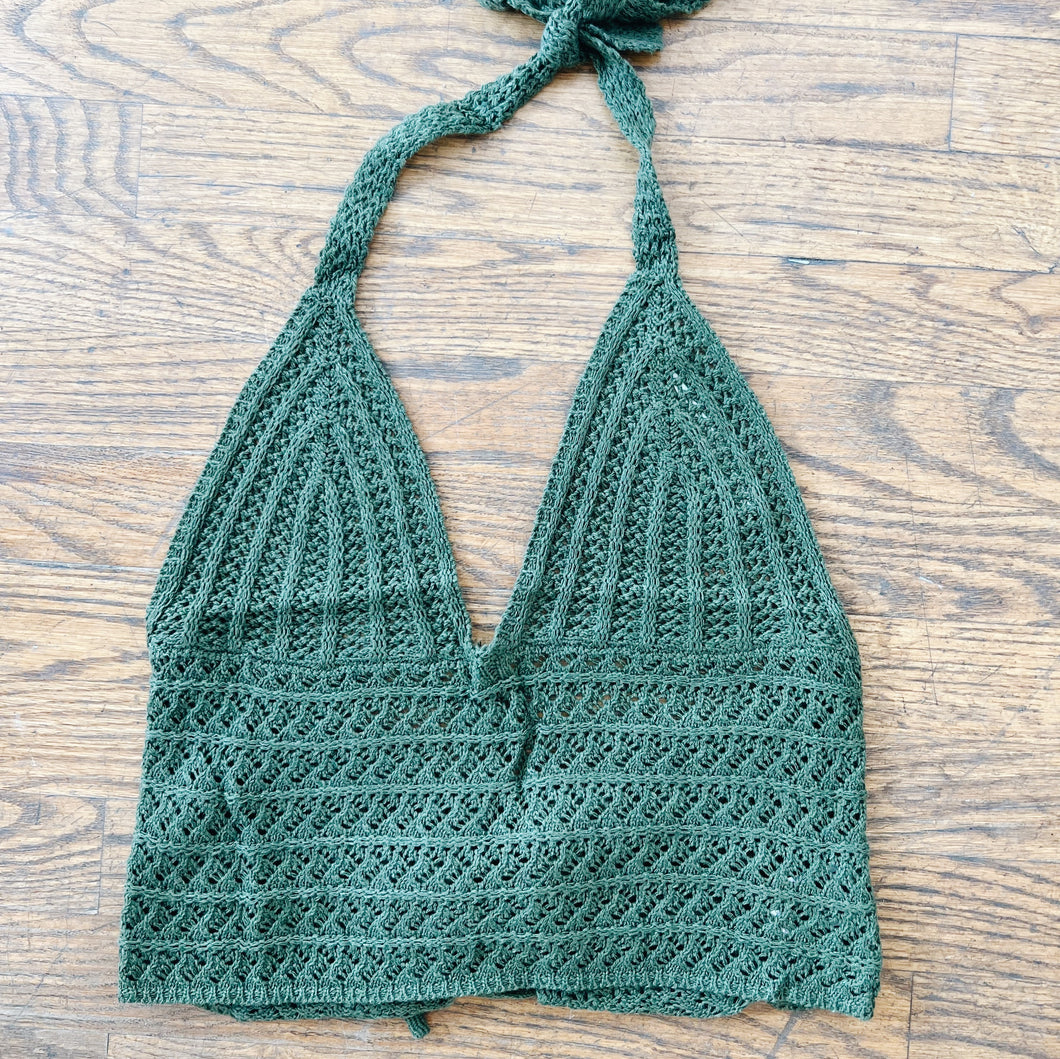 Green Crochet Halter Top – Kalua Rae